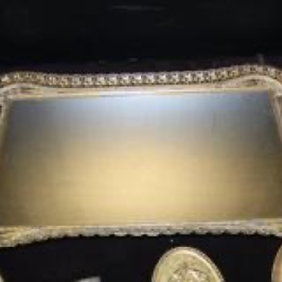 Vanity Set Vintage Five Piece Brass - Picture 2 of 14